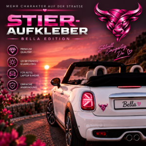 Stier-Aufkleber - Bella Edition