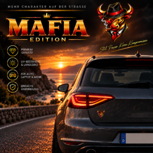 Stier-Aufkleber - Mafia Edition
