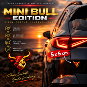 Stier-Aufkleber – Mini Bull Edition