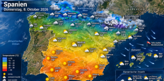 Spanien-Wetter am 8. Oktober