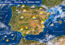 Spanien-Wetter am Dienstag: DANA Adam zieht ab – doch die Gefahr ist noch nicht vorbei